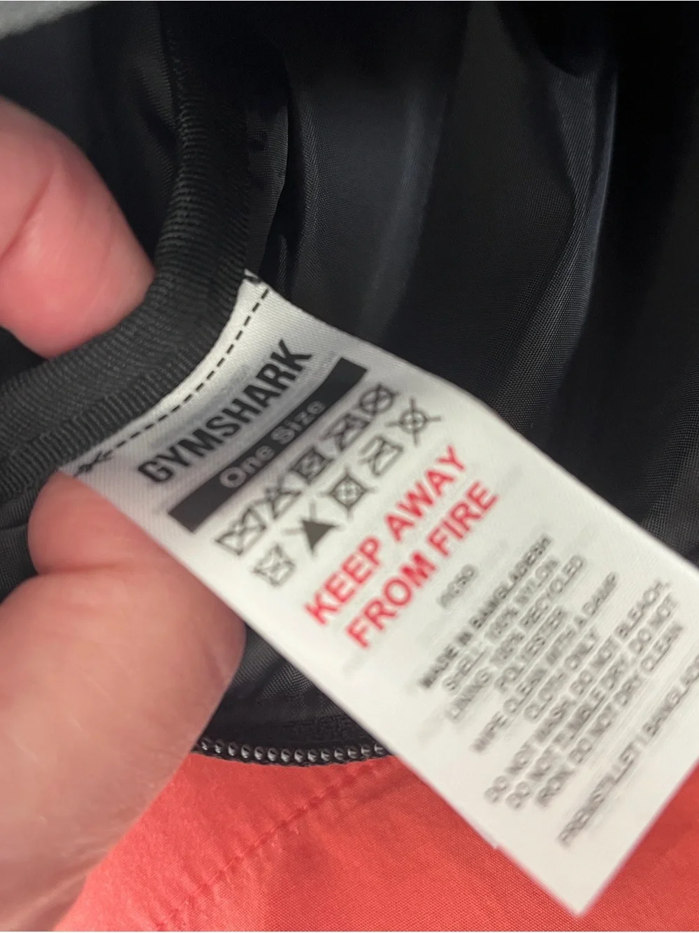Black Gymshark Crossbody Sling Bag